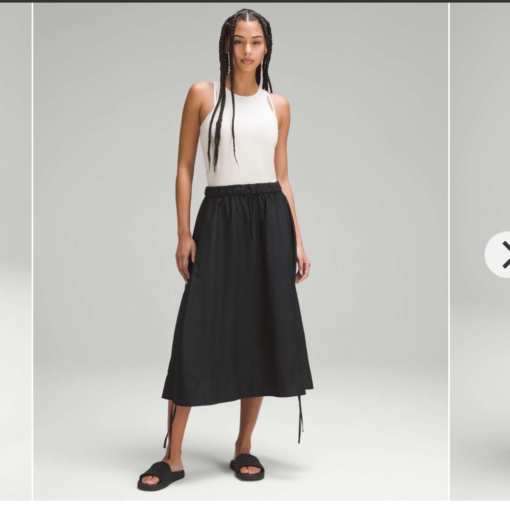 Lululemon High-low Side Slit Super High Rise Skirt Black